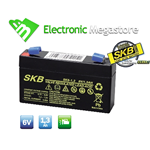 Batteria Ermetica Ricaricabile al Piombo 6V Volt 1,2Ah 1,3Ah connettore Faston SKB