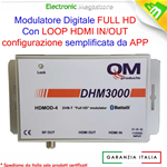 MODULATORE DIGITALE TERRESTRE BLUETOOTH SKY RF HDMI LOOP FULL HD 1080 DHM-3000