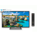 TV LED 4K Digiquest 24'' DLHR doppio tuner combo DVB-T2, DVB-S2 MAIN 10 H265 HEVC compatibile anche Tivusat schermo alta resa