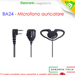 MIDLAND BA24 - Microfono auricolare 2 Pin Kenwood - C1296