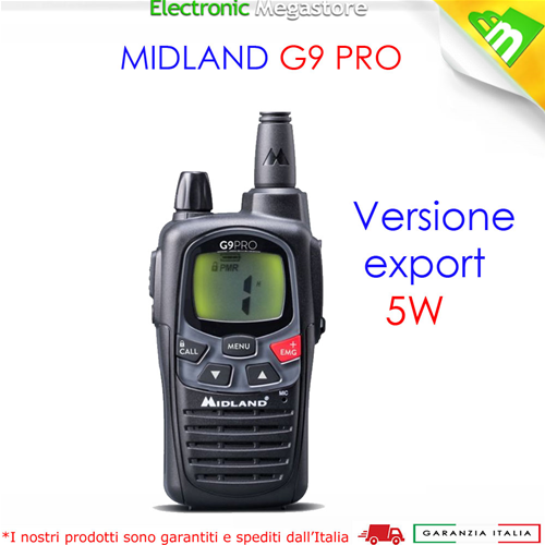 Talkie walkie Midland G9 Pro BLAZE BOOSTER EXPORT 5W