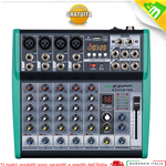 ZZIPP ZZMXBTE6 Mixer Karaoke DJ 6 Canali USB MP3
