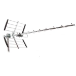 ANTENNA TV DIGITALE TERRESTRE 12 ELEMENTI UHF DVB-T HD GUADAGNO 25 dB LTE 21-60